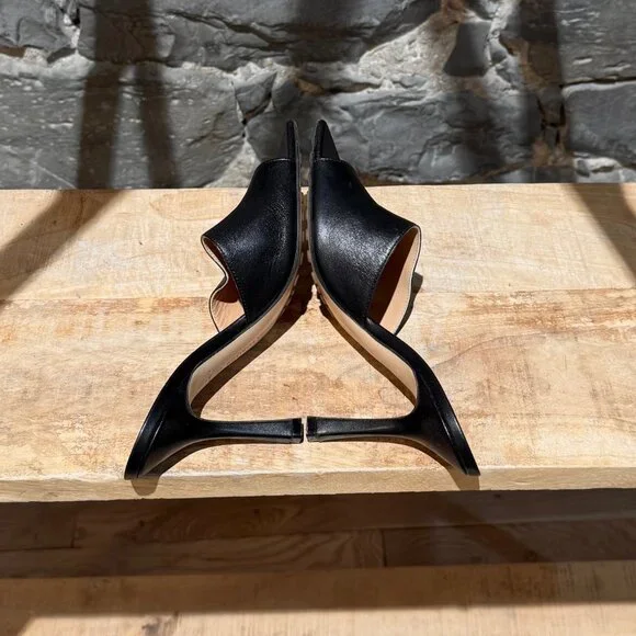 Bottega Veneta Stretch Black Leather Heeled Mule - Picture 10 of 10